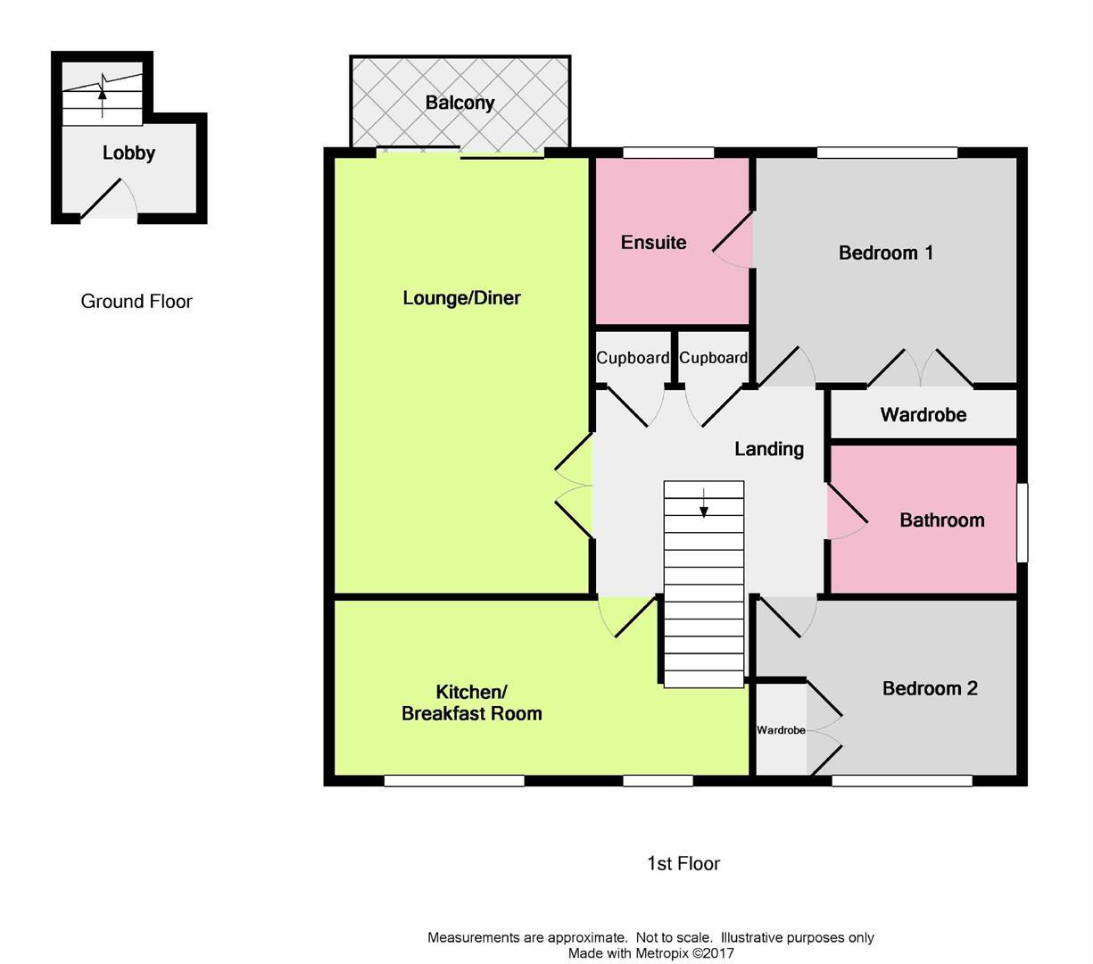 Floor Plan | Maisonette | Shrewsbury Court, Manor Road, Worthing | Sold - Subject to Contract